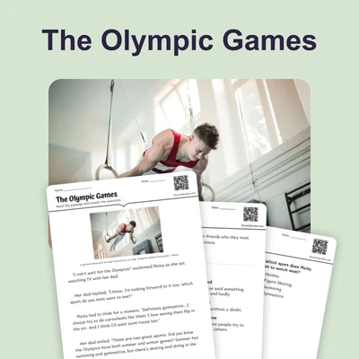 The Olympic Games-Short Story - reading educational content