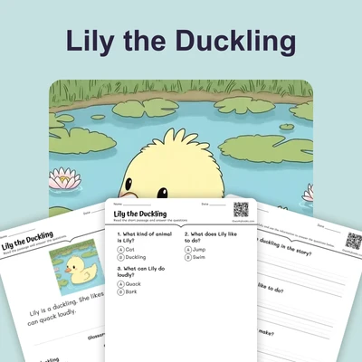 Lily the Duckling - reading educational content