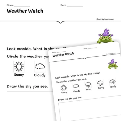 Weather Watch - worksheet educational content
