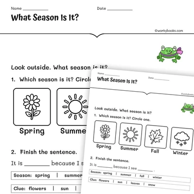What Season Is It? - worksheet educational content