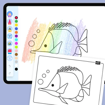 Silver Sardine School - coloring educational content