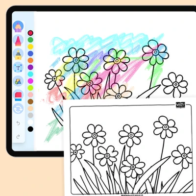 Lavender, relaxation - coloring educational content