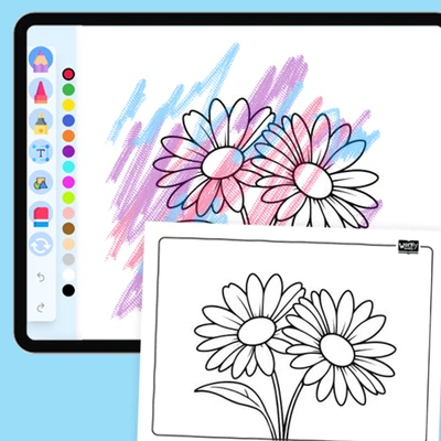 Daisy, innocence - coloring educational content