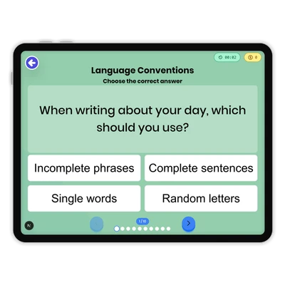 Language Conventions - game educational content