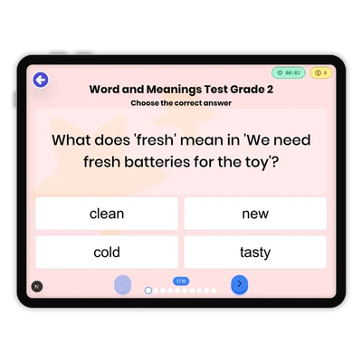 Word and Meanings - game educational content
