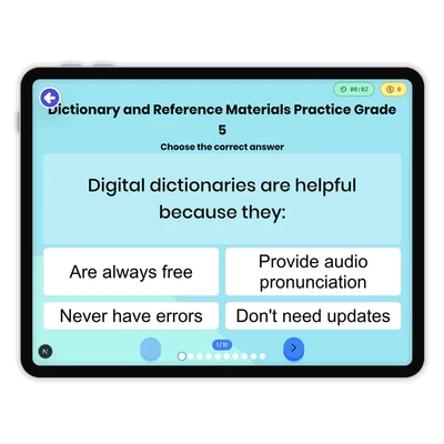 Dictionary and Reference Materials - game educational content