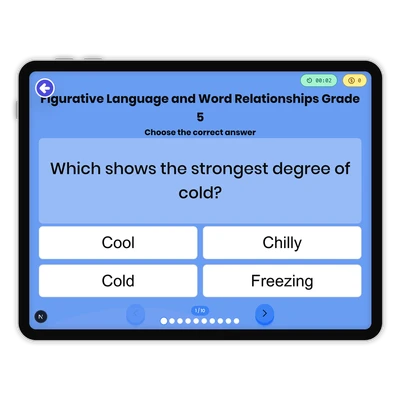 Figurative Language and Word Relationships - game educational content