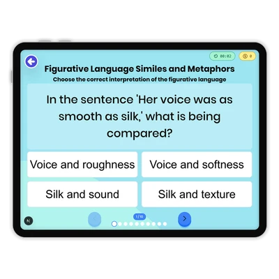 Figurative Language Similes and Metaphors - game educational content