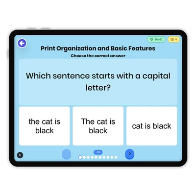 Print Organization and Basic Features - game educational content