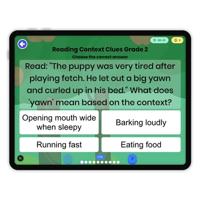 Reading Context Clues - game educational content