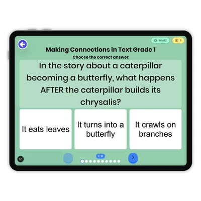 Making Connections in Text - game educational content
