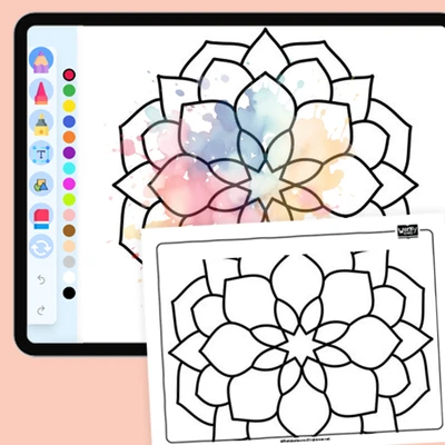 Hexagon Maze - coloring educational content