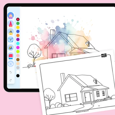 Little Farm House - coloring educational content