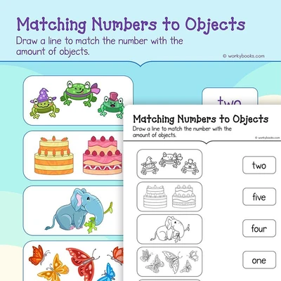 Count and Match (1-10) - worksheet educational content