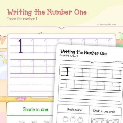 I can read write and count 1 - worksheet educational content