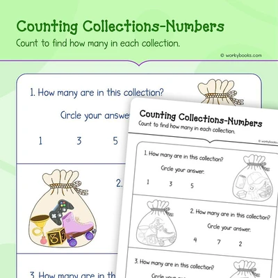Counting Collections - worksheet educational content
