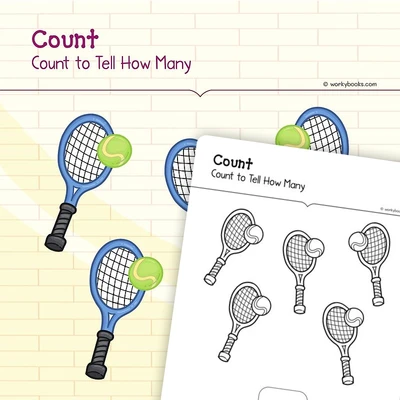 Count to Tell How Many - worksheet educational content
