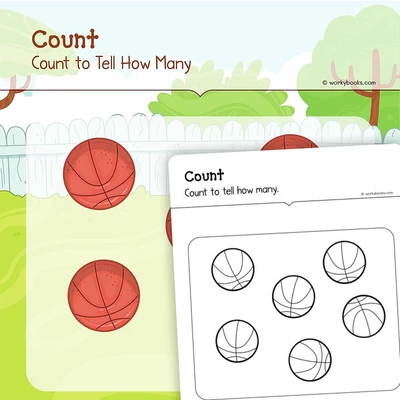 Count to Tell How Many 4 - worksheet educational content