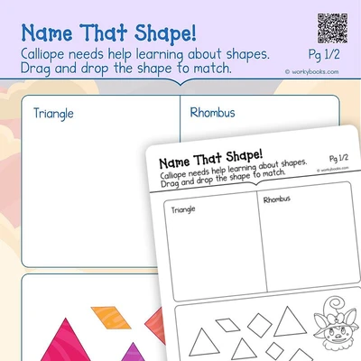 Shapes Recognition - worksheet educational content