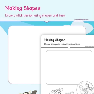 Creating Shapes with Shapes - worksheet educational content