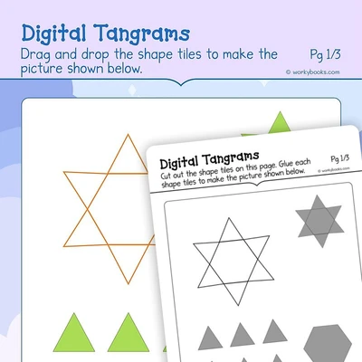 Tangrams - worksheet educational content