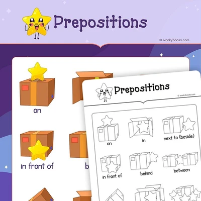 Learning Prepositions - worksheet educational content