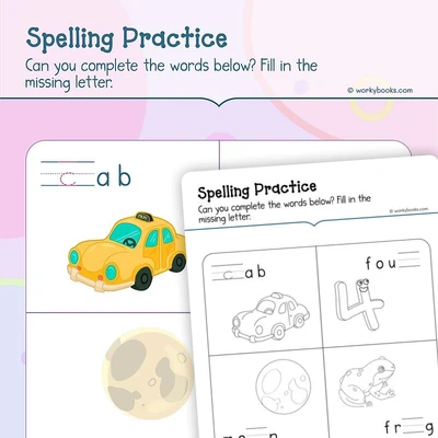 Spelling Practice - worksheet educational content