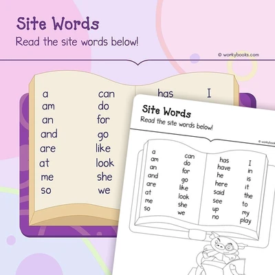 Sight Word Practice - worksheet educational content