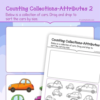 Counting Collections | Attributes 2 - worksheet educational content