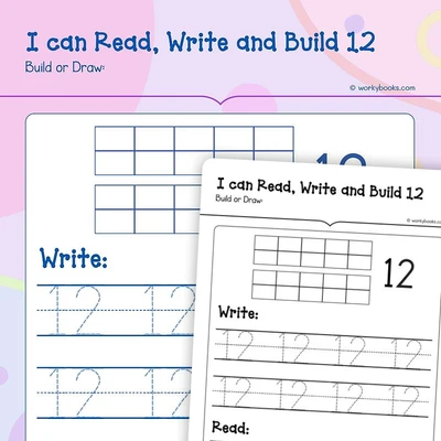 Read, Write and Build 12 - worksheet educational content
