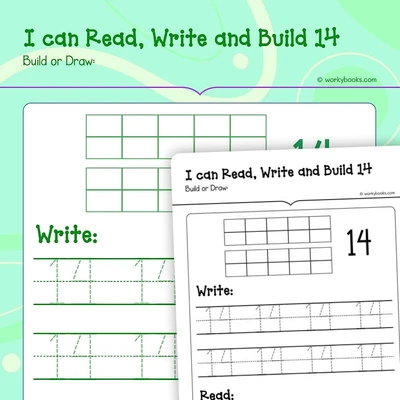 Read, Write and Build 14 - worksheet educational content