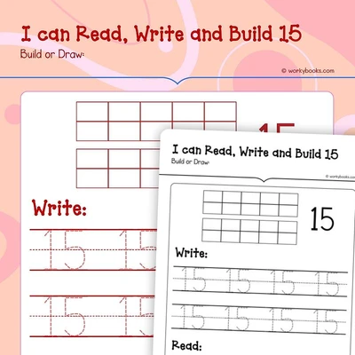 Read, Write and Build 15 - worksheet educational content
