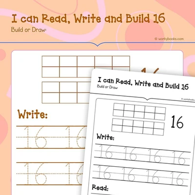 Read, Write and Build 16 - worksheet educational content