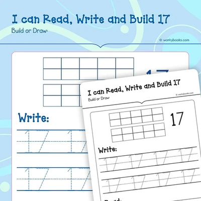 Read, Write and Build 17 - worksheet educational content