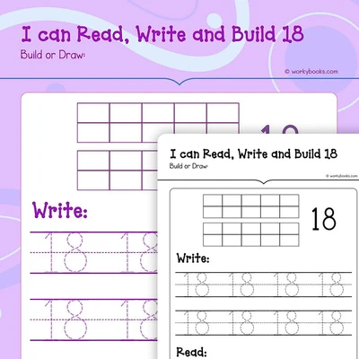 Read, Write and Build 18 - worksheet educational content