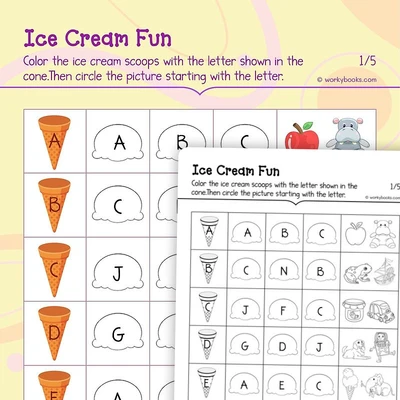 A—Z Phonics Practice - worksheet educational content