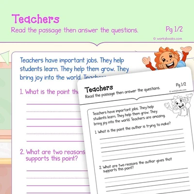 Teachers—Informational Text - worksheet educational content