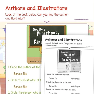 Authors Illustrators - worksheet educational content