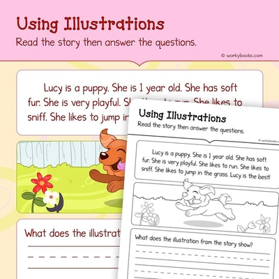 Using Illustrations - worksheet educational content