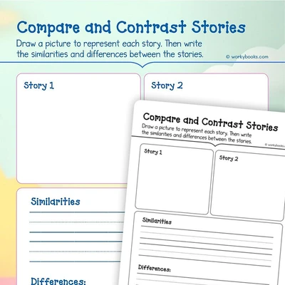 Comparing Characters - worksheet educational content