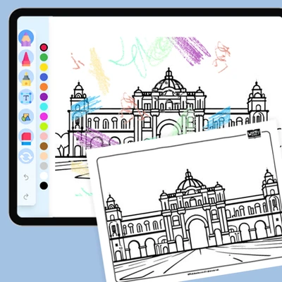Plaza de España - coloring educational content