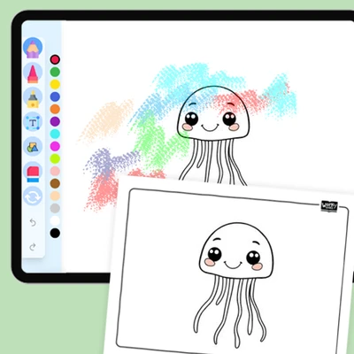 Jellyfish Coloring Page - coloring educational content