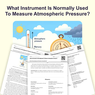 What Instrument Is Normally Used To Measure Atmospheric Pressure? - reading educational content