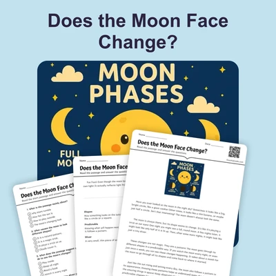 Does the Moon Face Change? - reading educational content