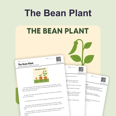 The Bean Plant - reading educational content