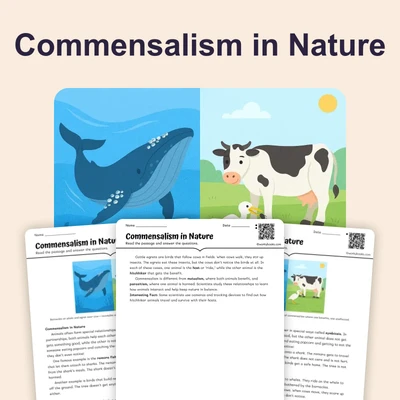 Examples of Commensalism in Nature - reading educational content