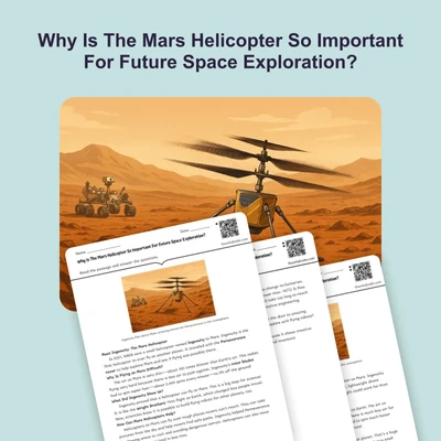 Why Is The Mars Helicopter So Important For Future Space Exploration? - reading educational content