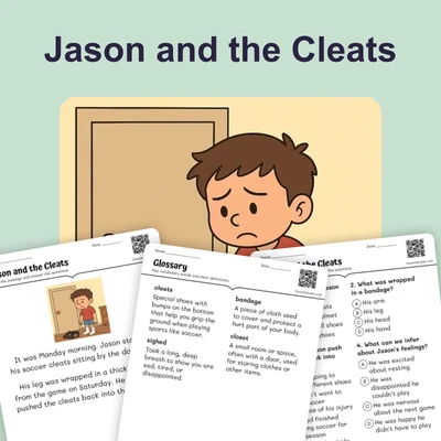 Jason and the Cleats— Making Inferences - reading educational content