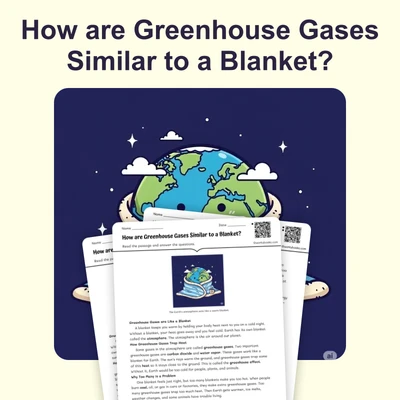 How are Greenhouse Gases Similar to a Blanket? - reading educational content