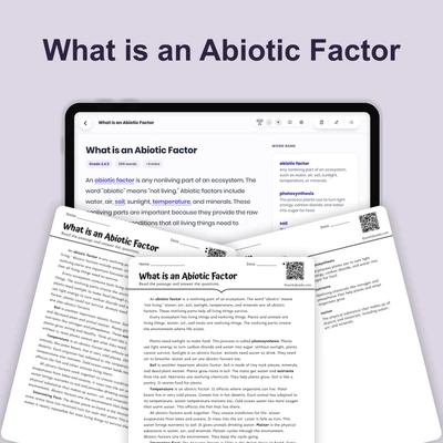 What is an Abiotic Factor? - reading educational content